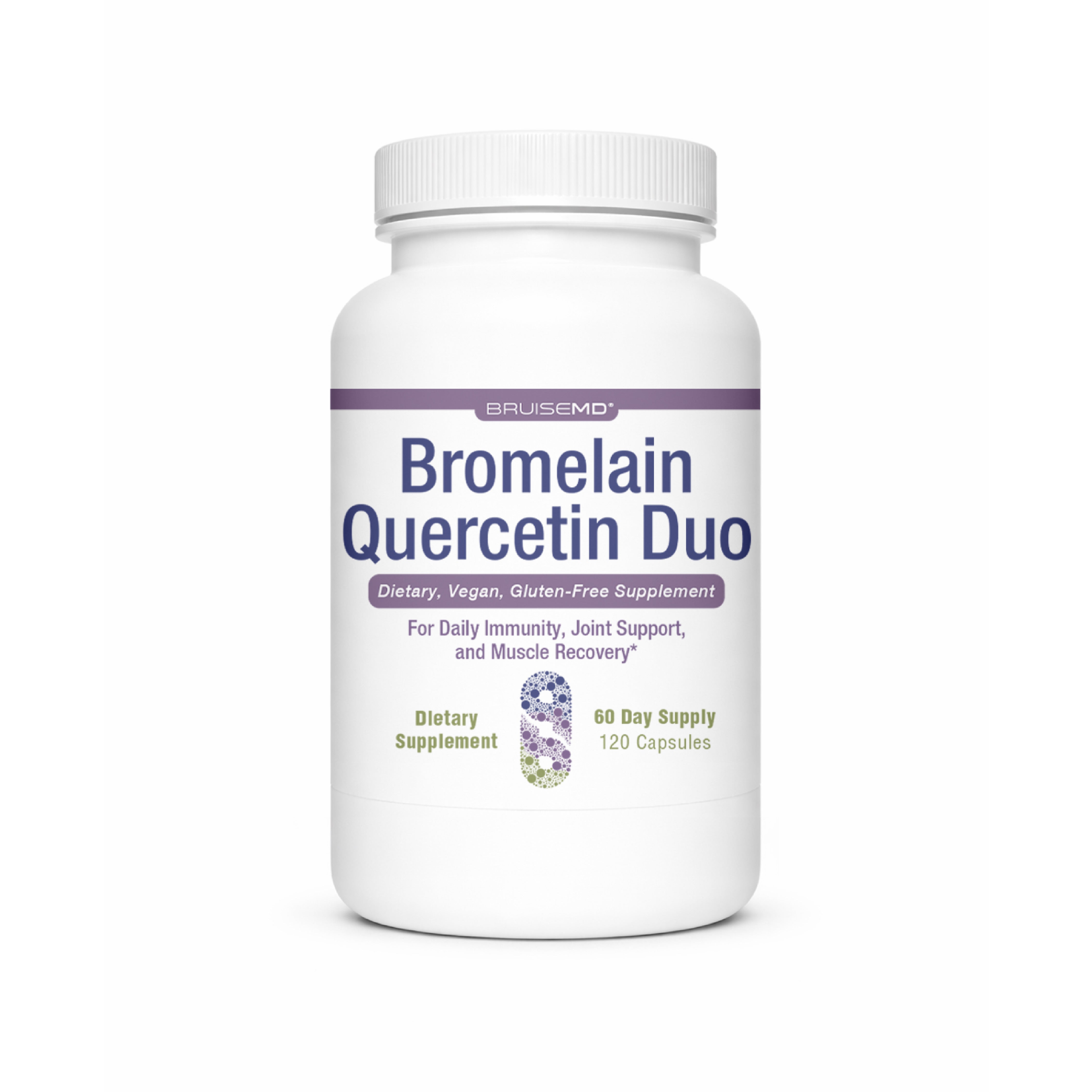 BruiseMD Bromelain + Quercetin Supplement for Immune Support, Inflammation Relief & Muscle Recovery (Capsules) – Doctor Preferred Formulation